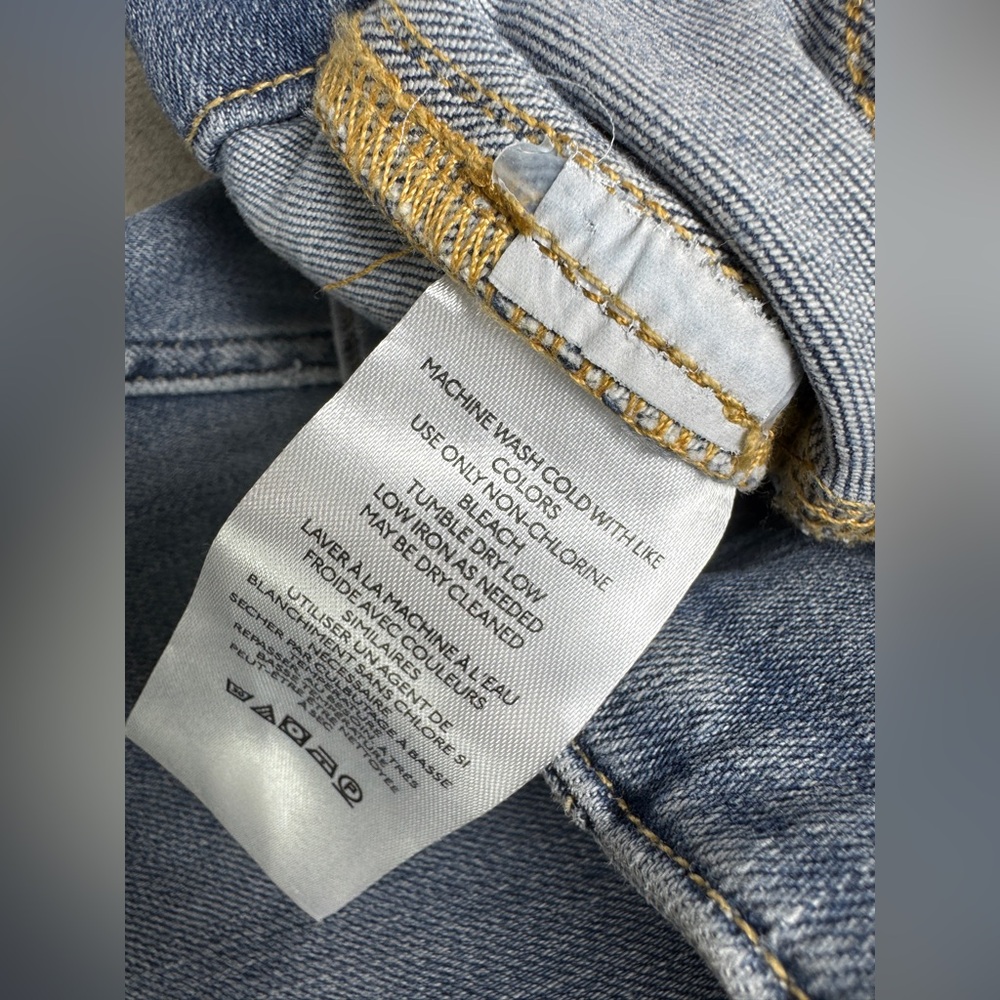 Free People WE THE FREE Jayde Flare Jeans Size 32 Light‎ Wash High Rise Stretch - Picture 15 of 16
